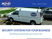Tablet Screenshot of boydsecuritysystems.com